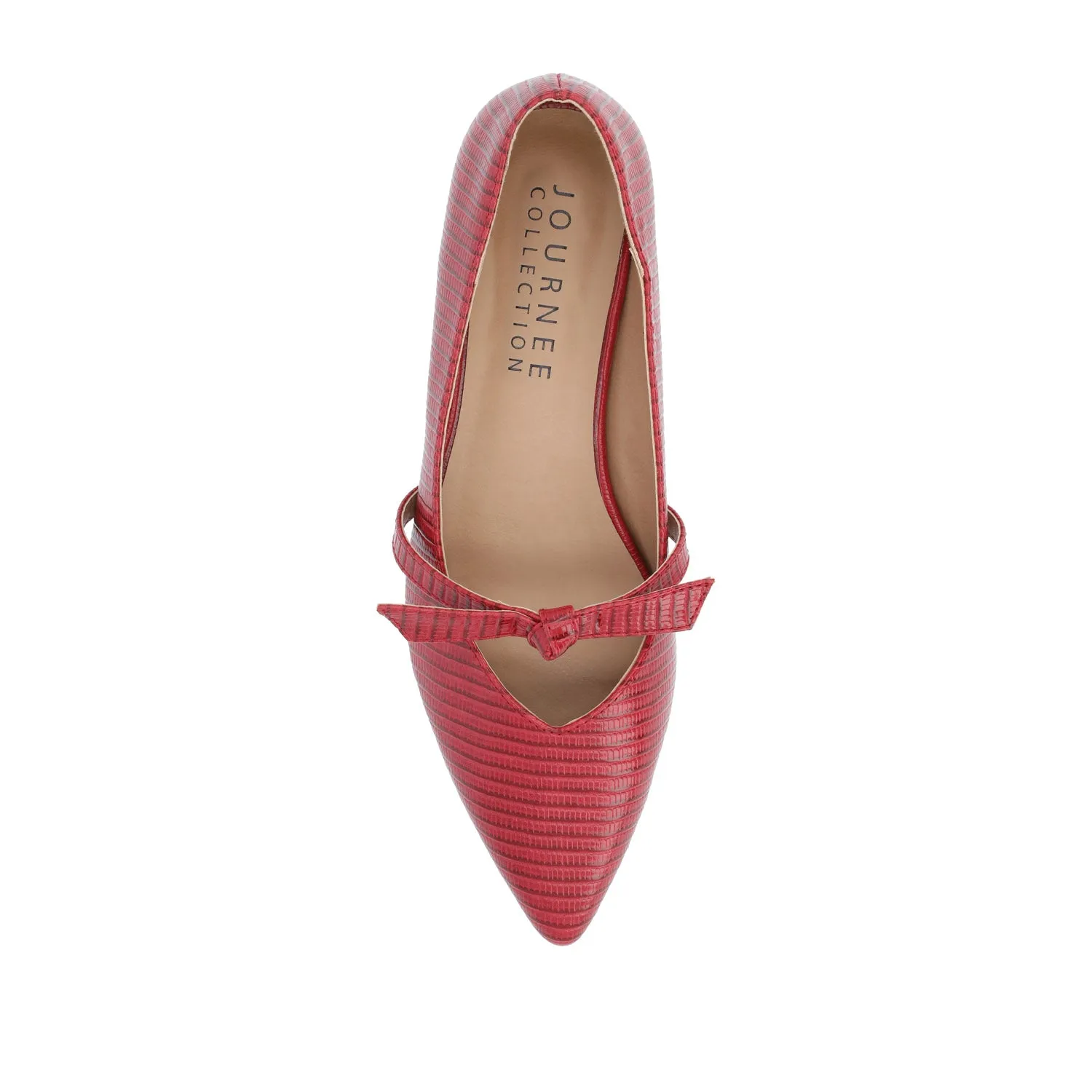 CAIT BALLET FLATS IN FAUX LIZARD