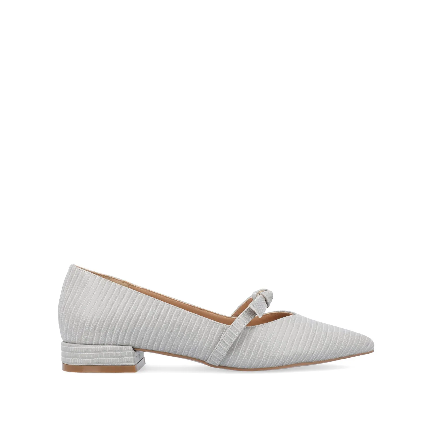 CAIT BALLET FLATS IN FAUX LIZARD