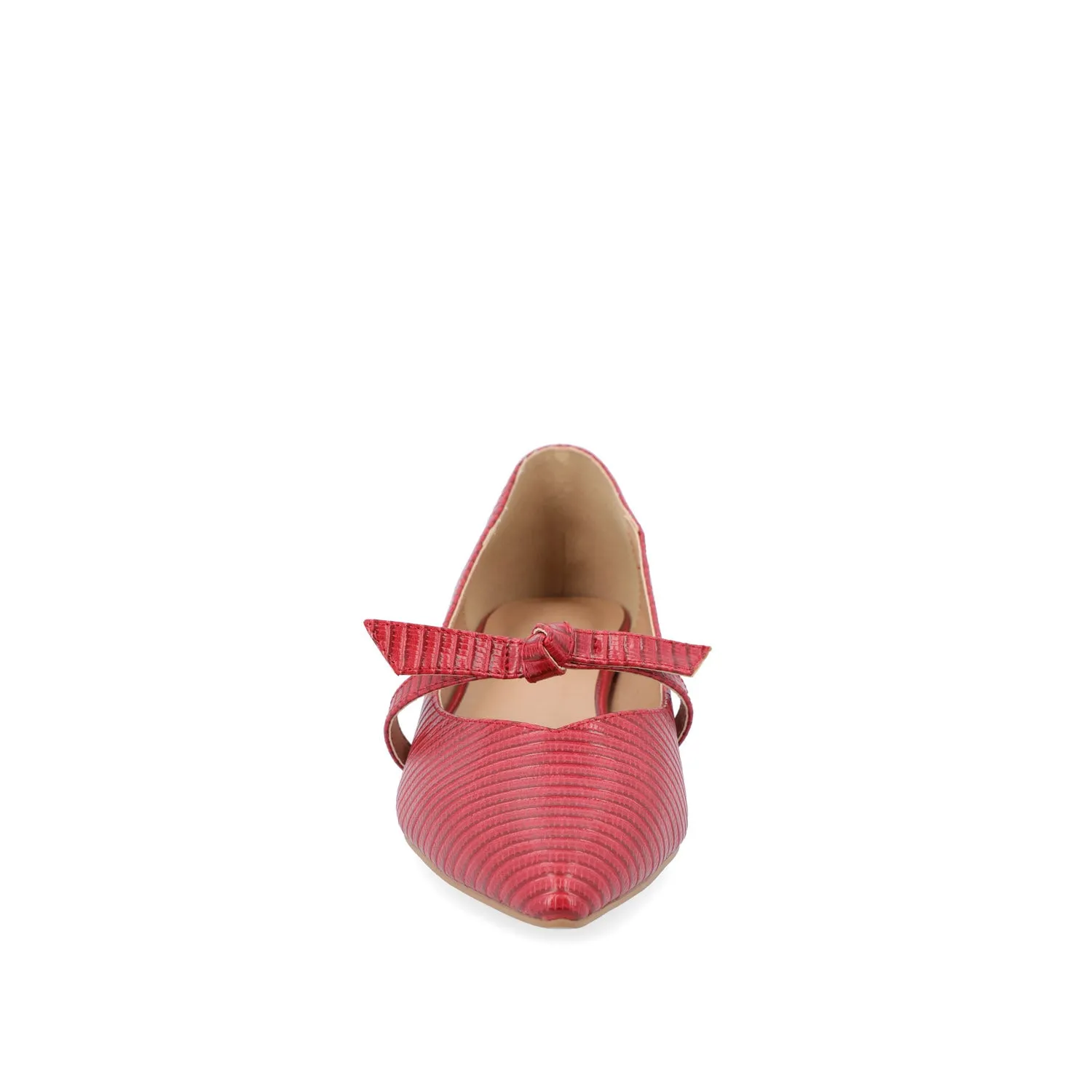 CAIT BALLET FLATS IN FAUX LIZARD