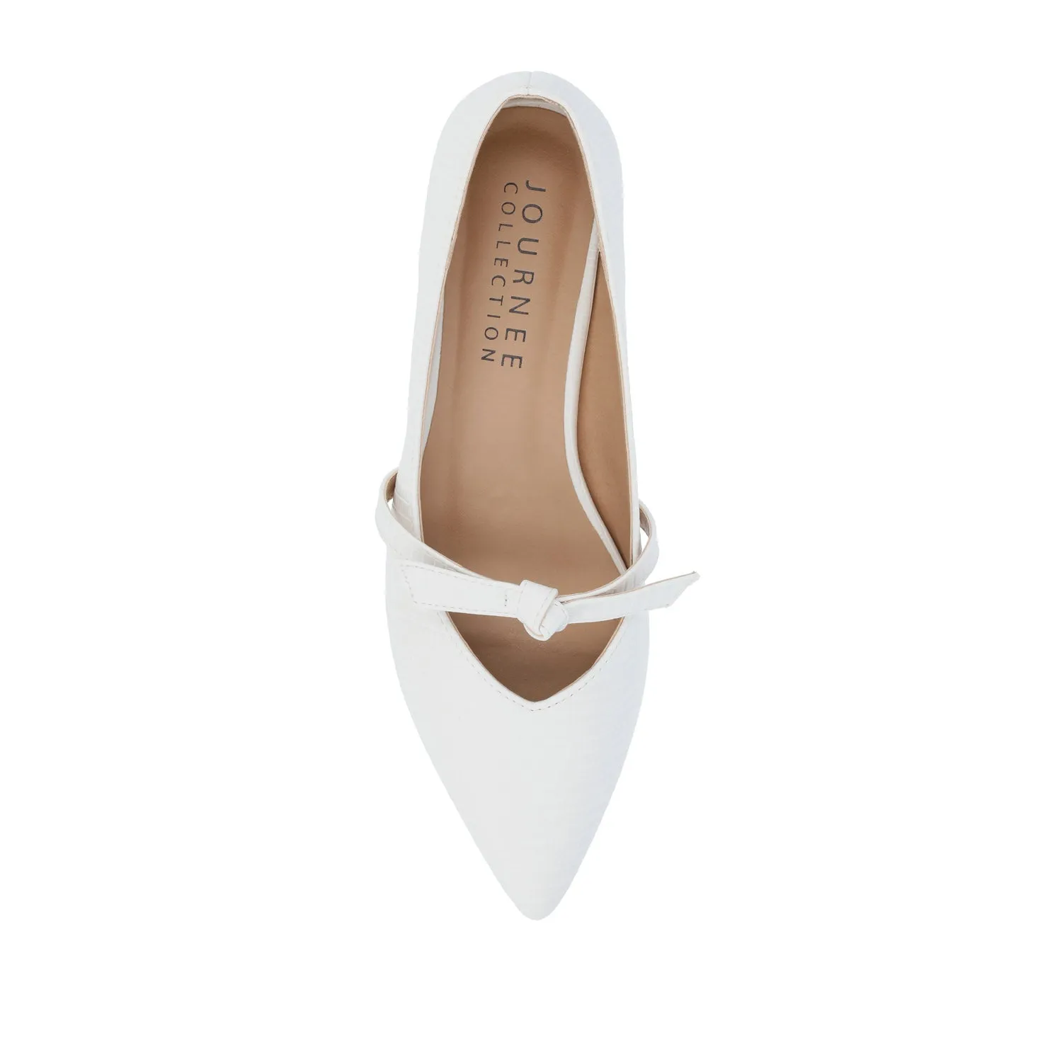 CAIT BALLET FLATS IN FAUX LIZARD