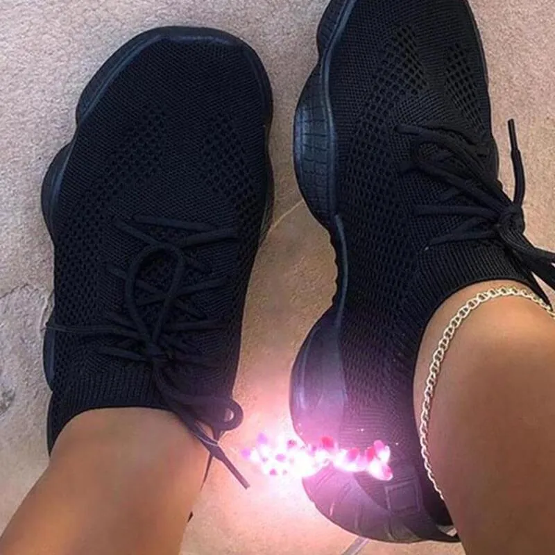 Casual Sportswear Bandage Round Sport Shoes