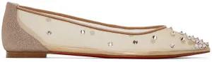 Christian Louboutin Beige Degra Flats