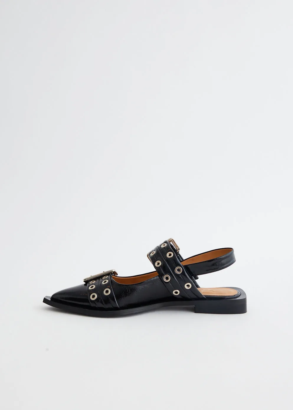 Chunky Buckle Ballerinas