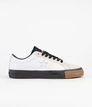 Converse x Carhartt One Star Ox Shoes - White / Black / Gum Honey
