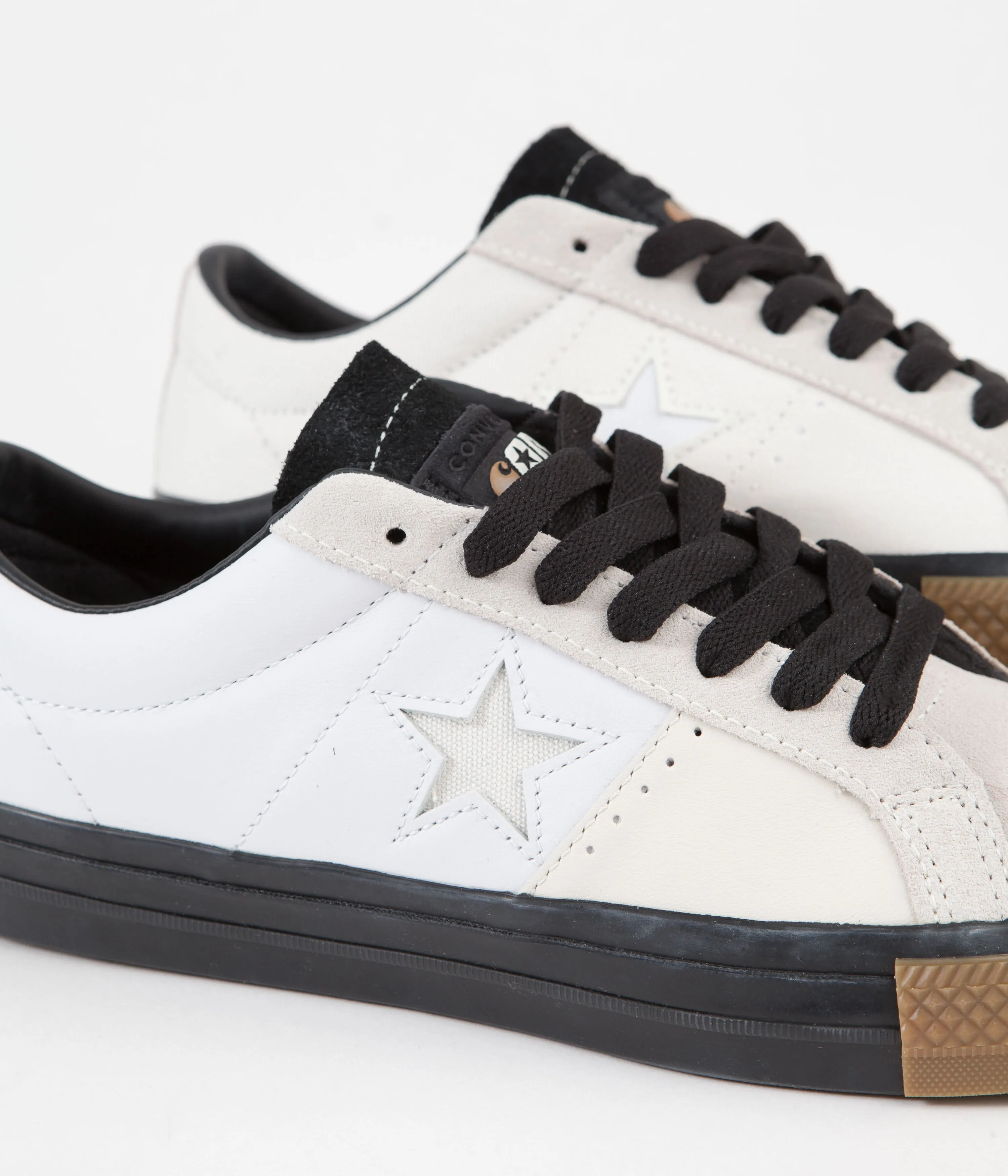 Converse x Carhartt One Star Ox Shoes - White / Black / Gum Honey