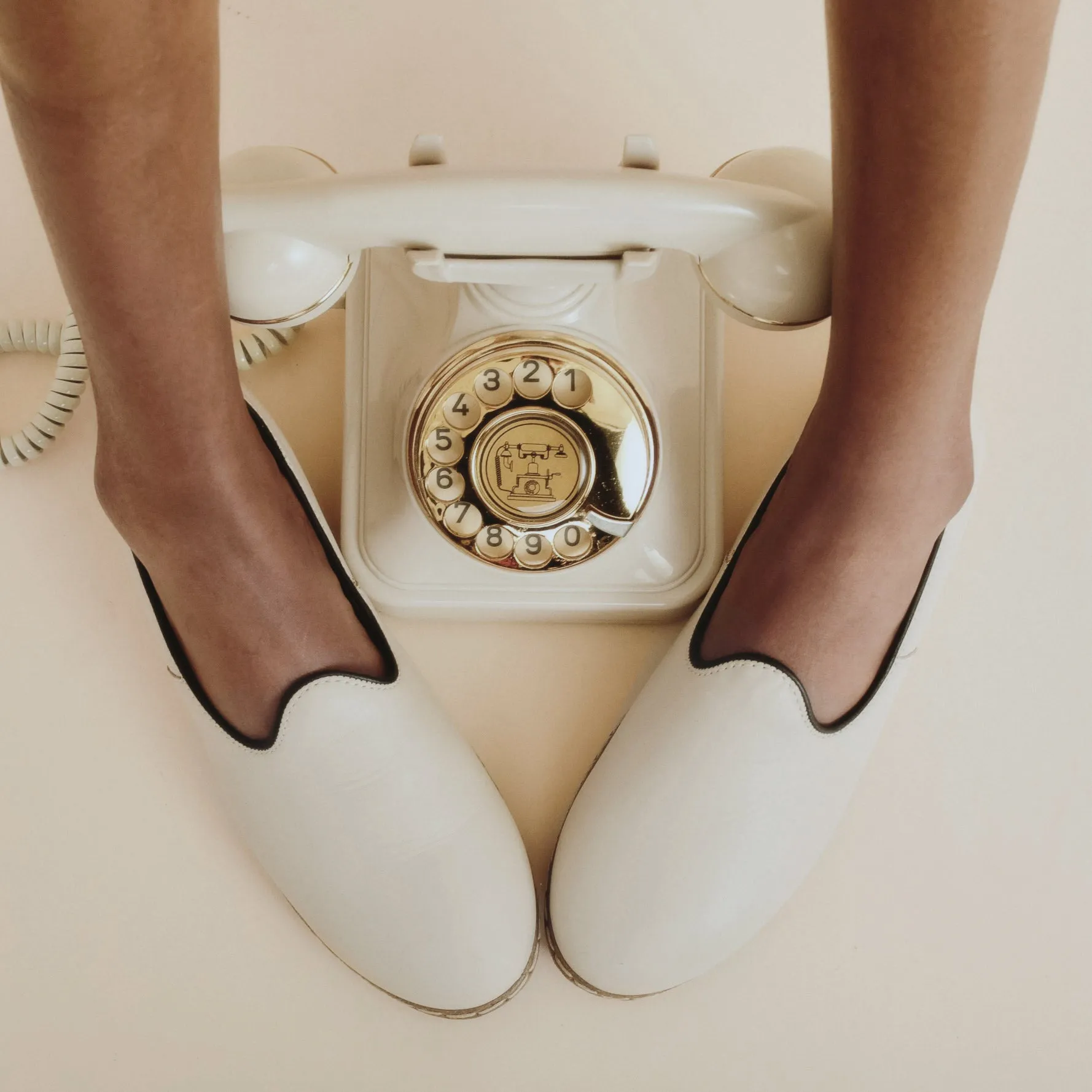Cream Slip-On