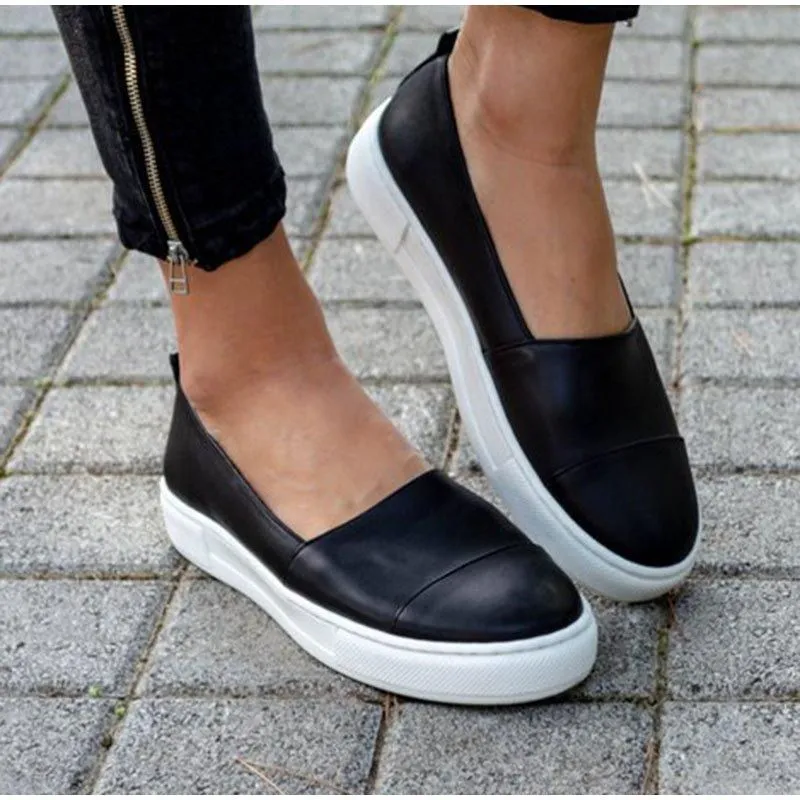 Cuzcare Women Casual Walking Shoes Anti-slip Slip-on