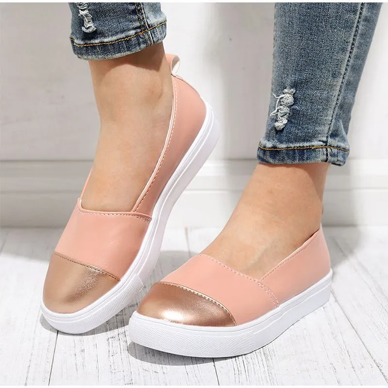 Cuzcare Women Casual Walking Shoes Anti-slip Slip-on