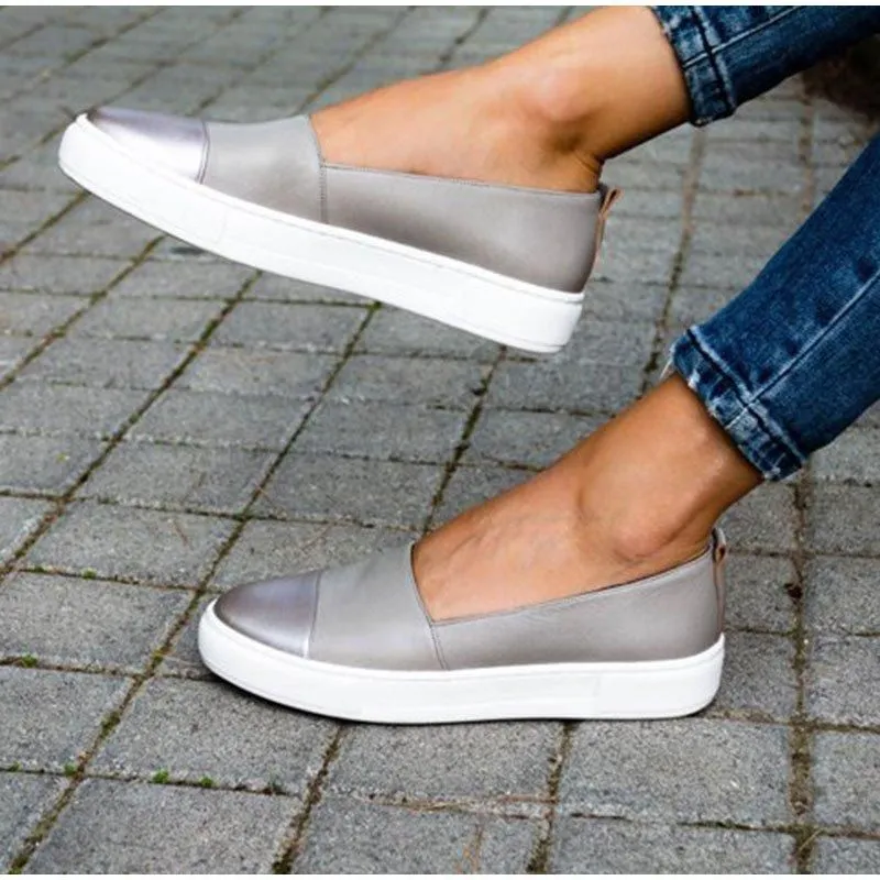 Cuzcare Women Casual Walking Shoes Anti-slip Slip-on