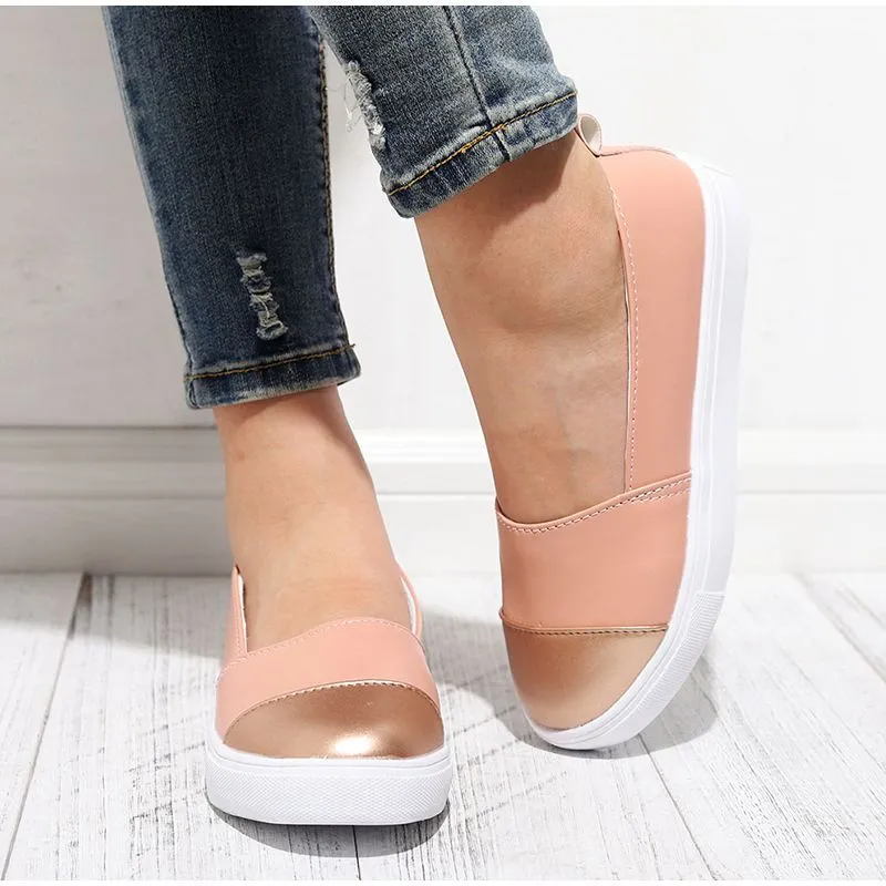 Cuzcare Women Casual Walking Shoes Anti-slip Slip-on