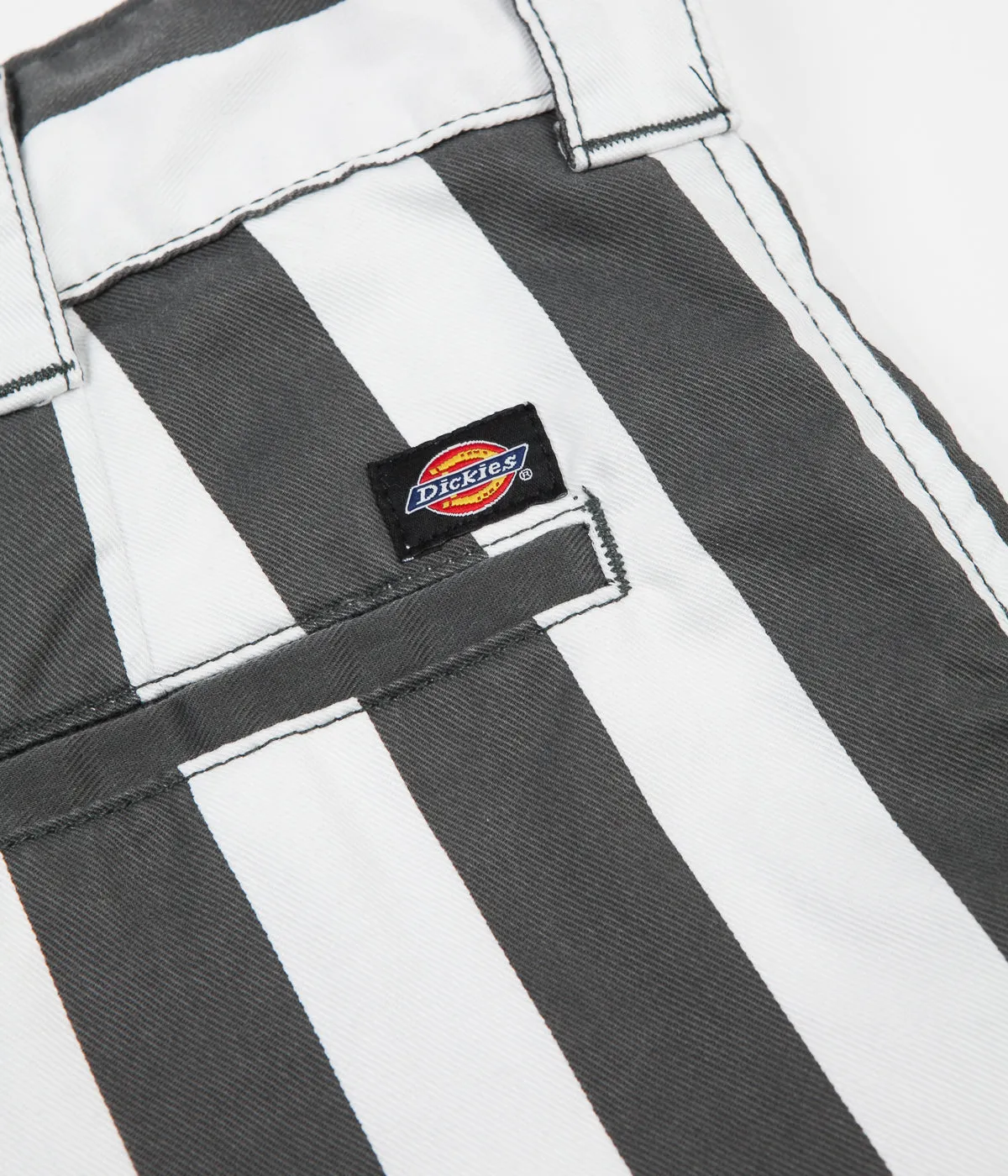 Dickies Hague Wide Stripe Shorts - Charcoal Grey