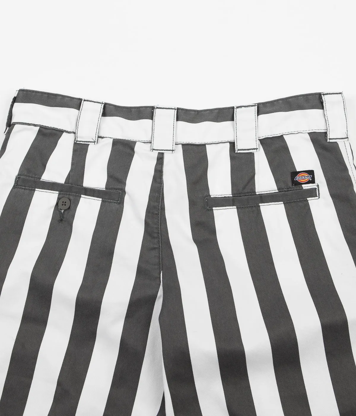 Dickies Hague Wide Stripe Shorts - Charcoal Grey