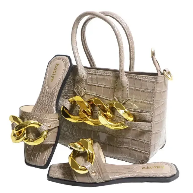 Doershow Italian Shoes with Bag Set