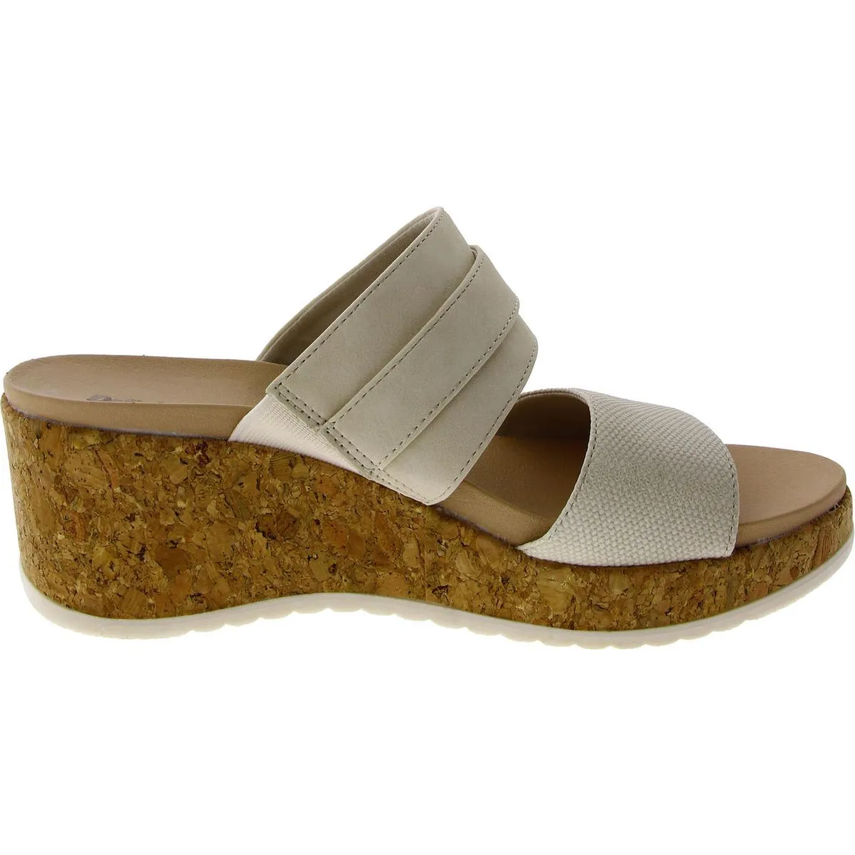 Dr. Scholl's Shoes Womens Cali Vibe Faux Leather Wedge Sandals