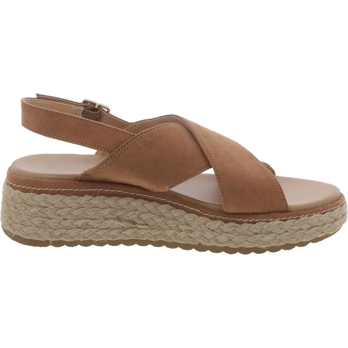 Dr. Scholl's Shoes Womens Ember Woven Platform Slingback Sandals