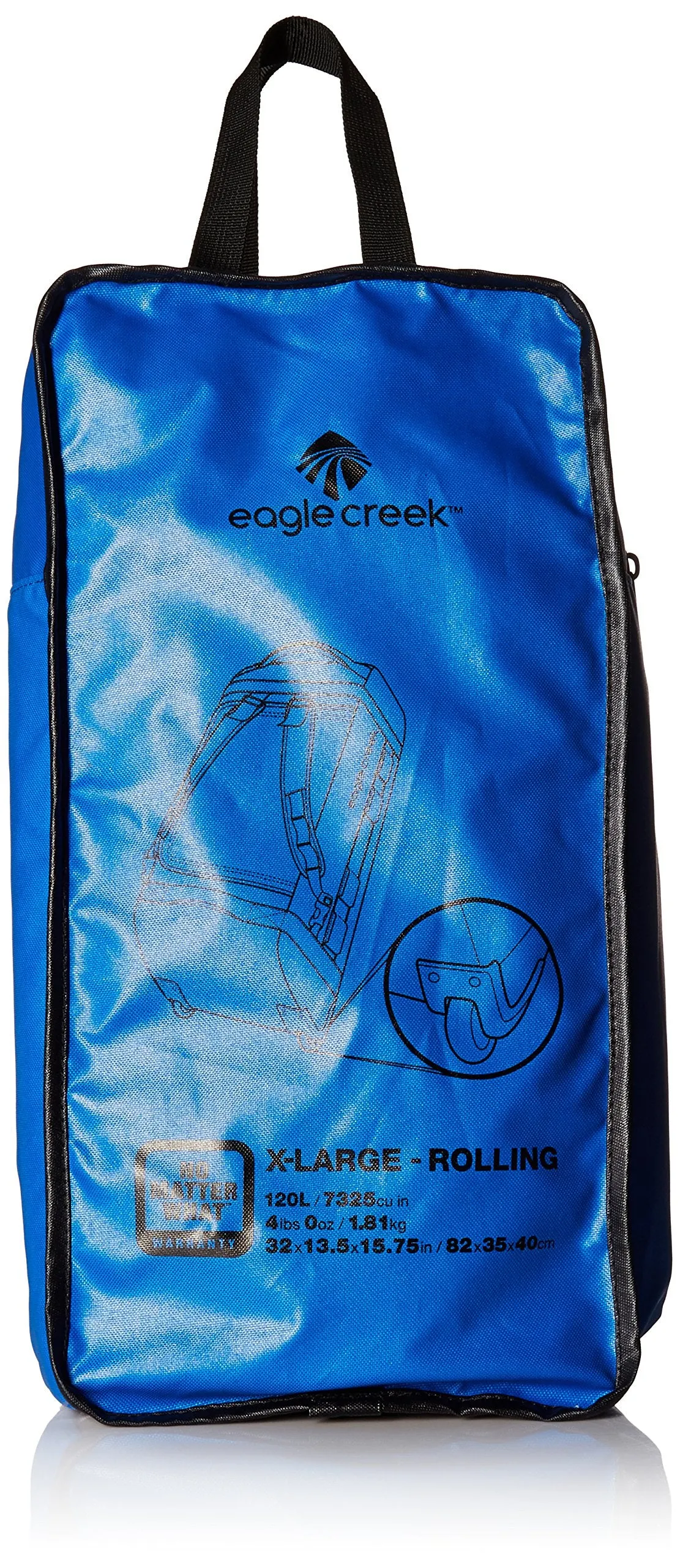 Eagle Creek Cargo Hauler Rolling Duffel, 120L-XL, Blue/Asphalt
