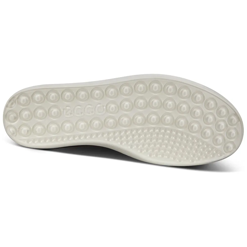 Ecco Soft 7 Woven Black Leather Slip-On (Women's)