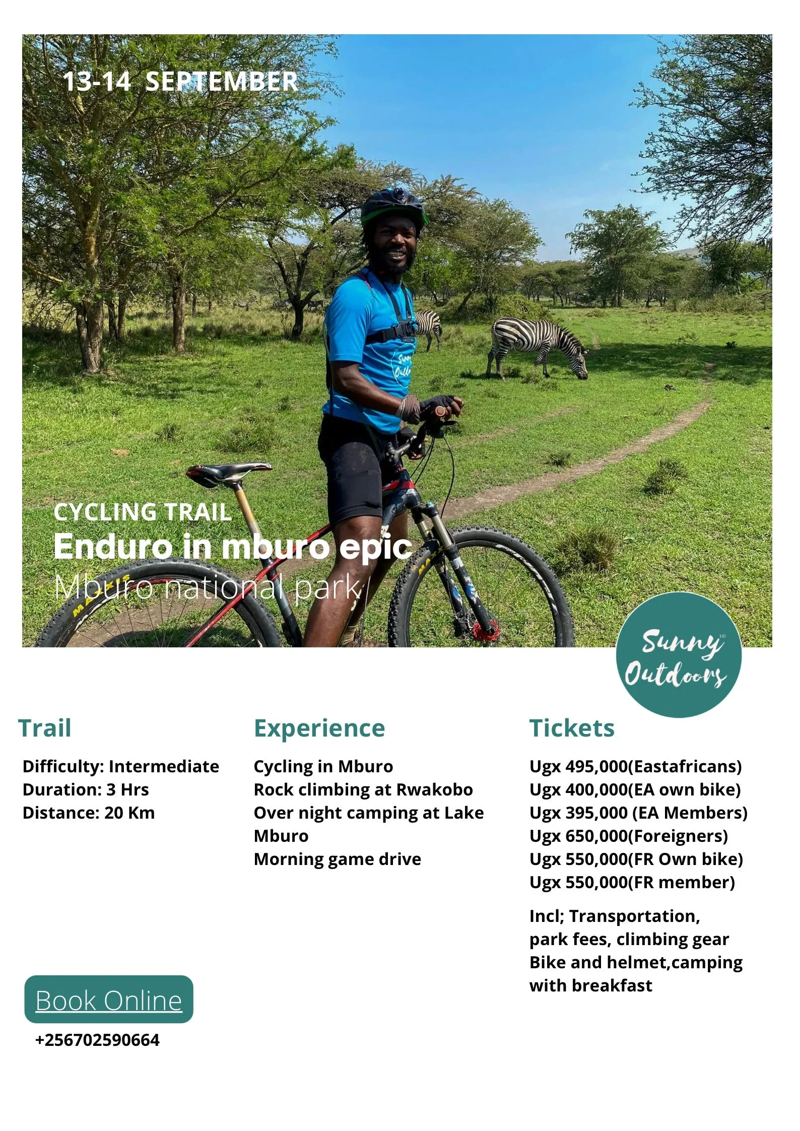 Enduro in Mburo Cycling and climbing epic