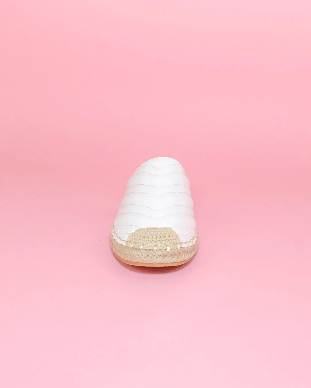 Espadril acolchado plano - Blanco