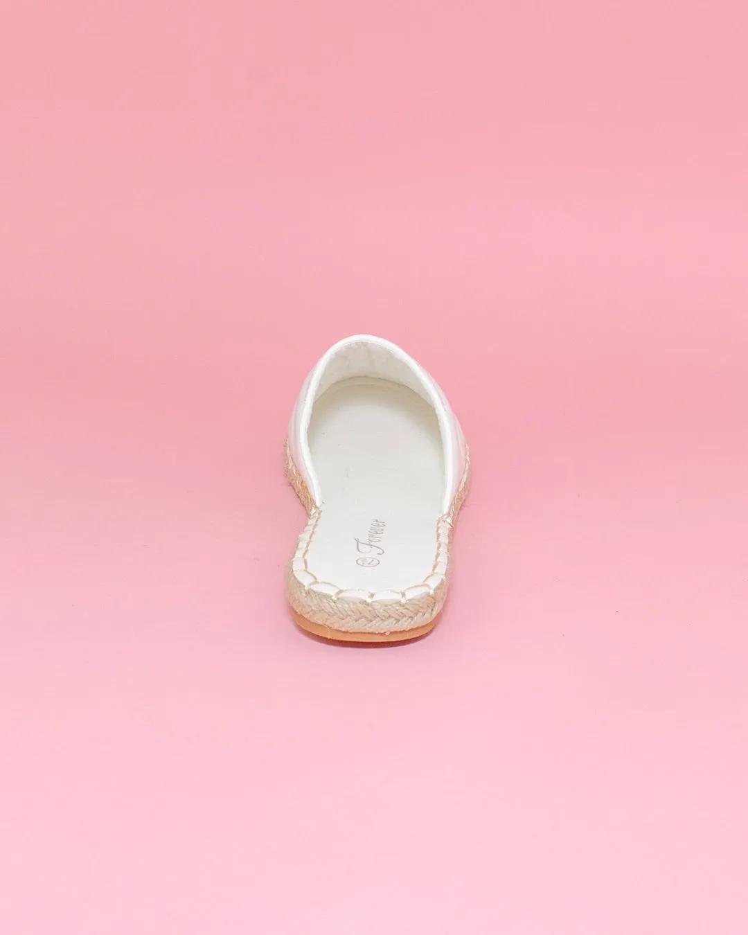 Espadril acolchado plano - Blanco