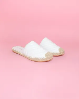 Espadril acolchado plano - Blanco