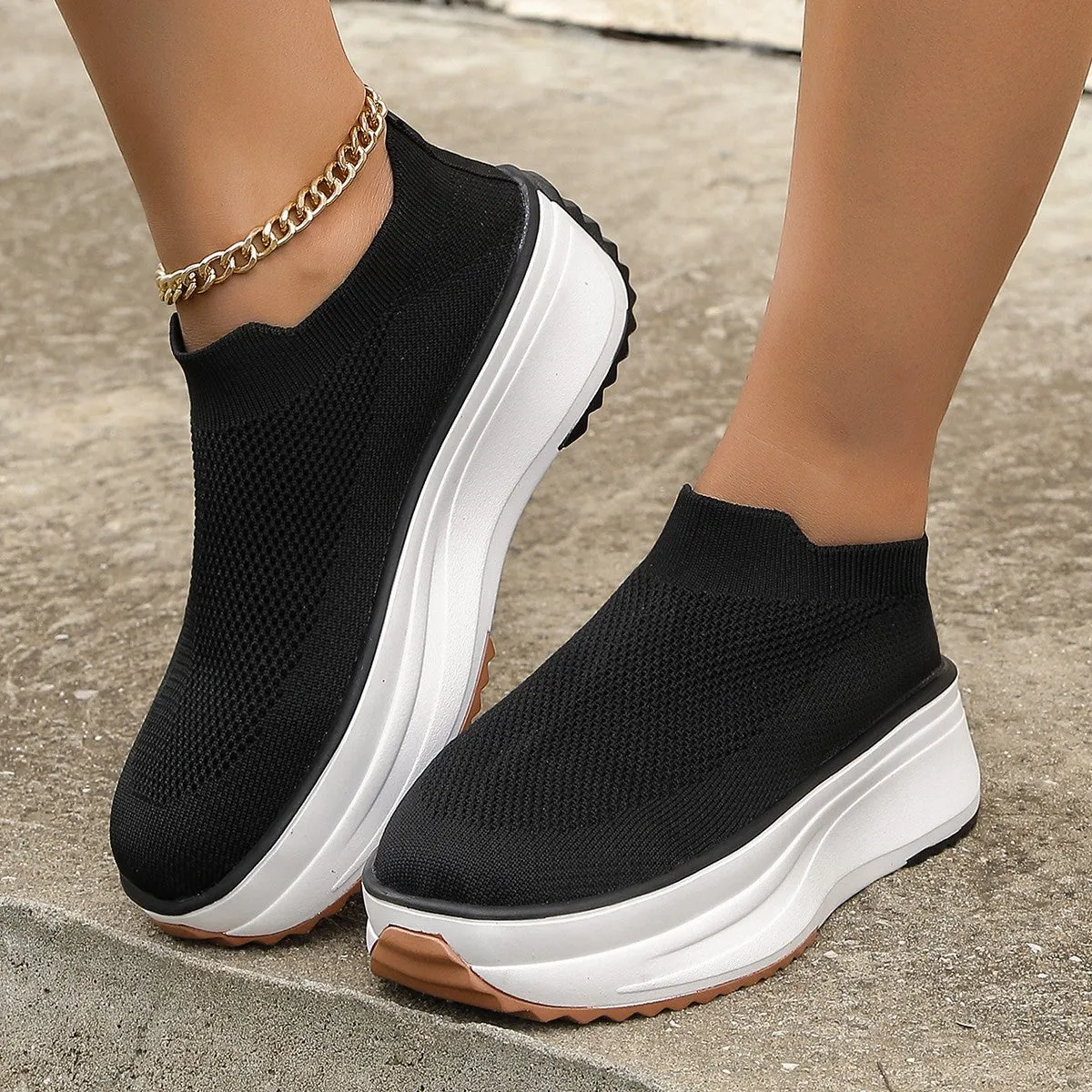 Fashion Thick-soled Ankle Boots Women Casual