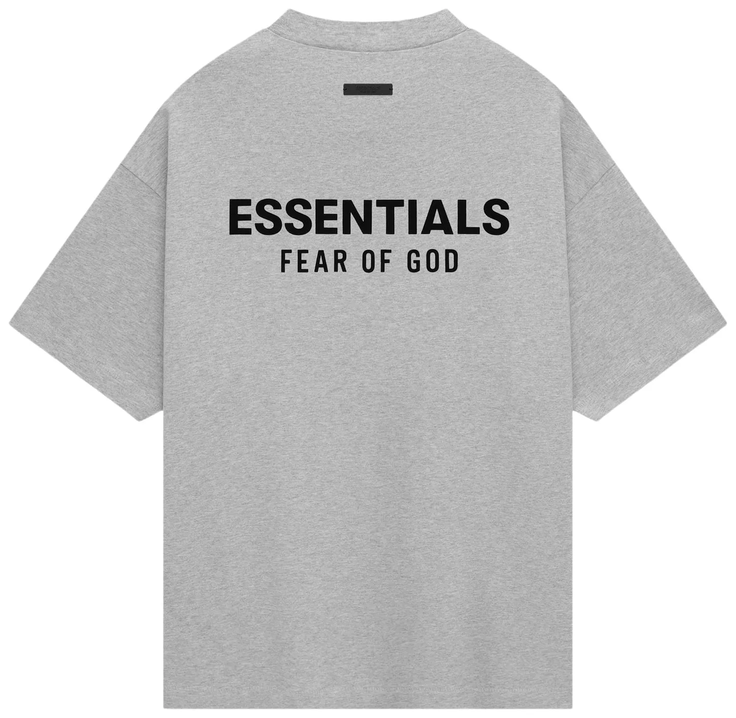 Fear of God Essentials Jersey Crewneck Tee 'Light Heather Grey' (FW24)