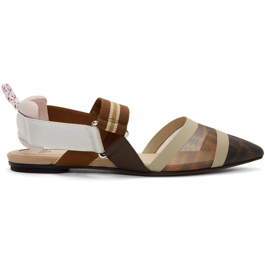 Fendi Multicolor 'Forever Fendi' ColibrÃ¬ Ballerina Flats