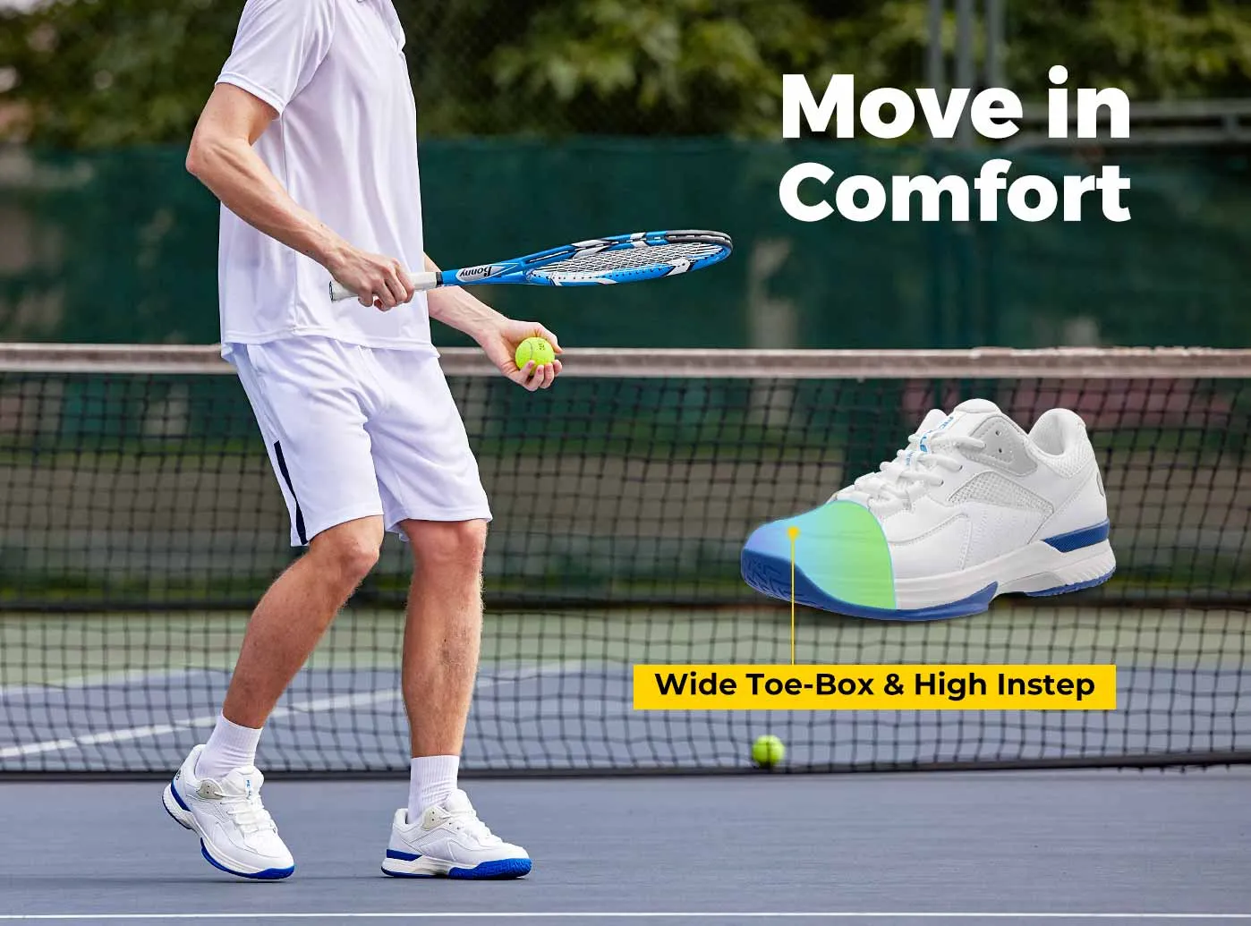 FitVille Men's Court Tennis Amadeus V1 2-Pair Bundle by FitVille