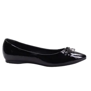 Flats para dama con moño delgado de adorno