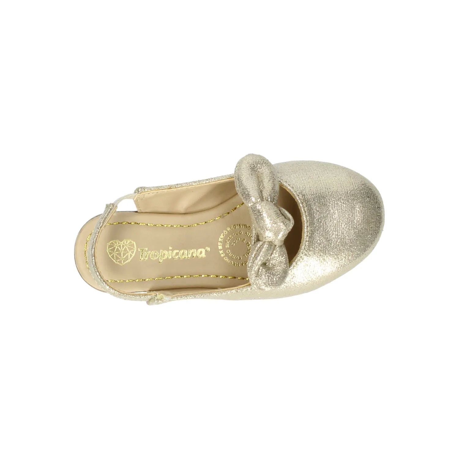 Flats Tropicana Dorado para Niña [TRO1016]