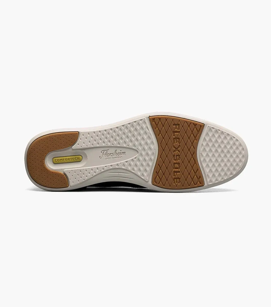 Florsheim Men's Lauch Elastic Lace Slip On Shoes Cognac