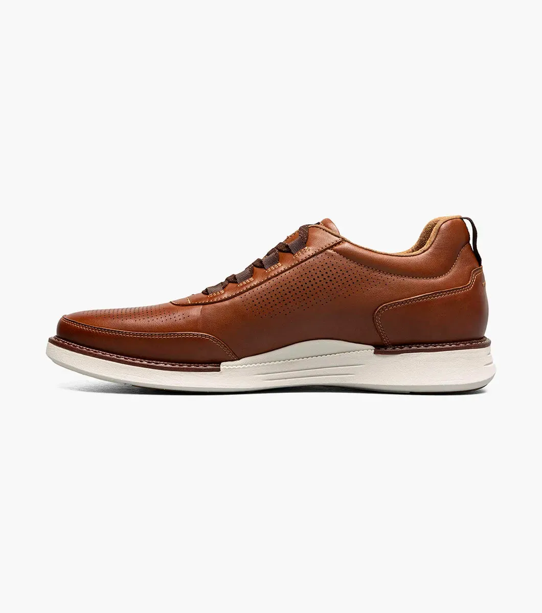 Florsheim Men's Lauch Elastic Lace Slip On Shoes Cognac