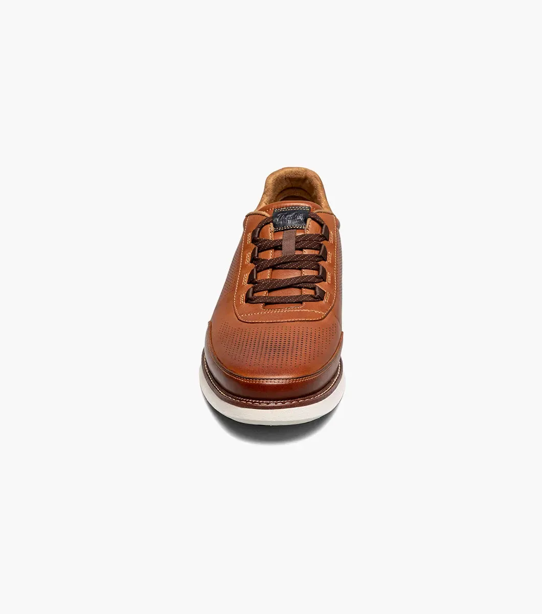 Florsheim Men's Lauch Elastic Lace Slip On Shoes Cognac