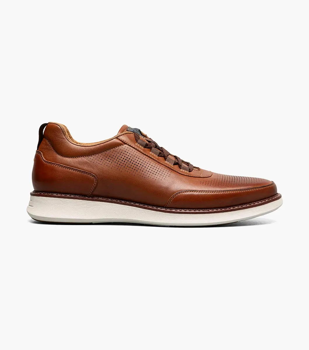Florsheim Men's Lauch Elastic Lace Slip On Shoes Cognac