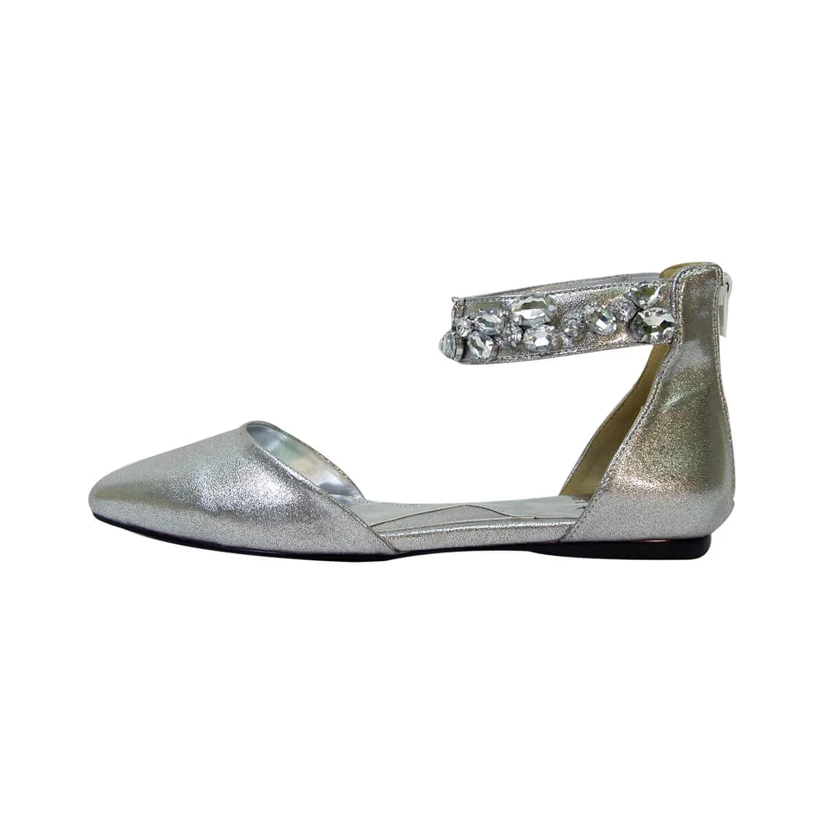 FUZZY Jill Women's Wide Width Open Shank Casual Dress Flats