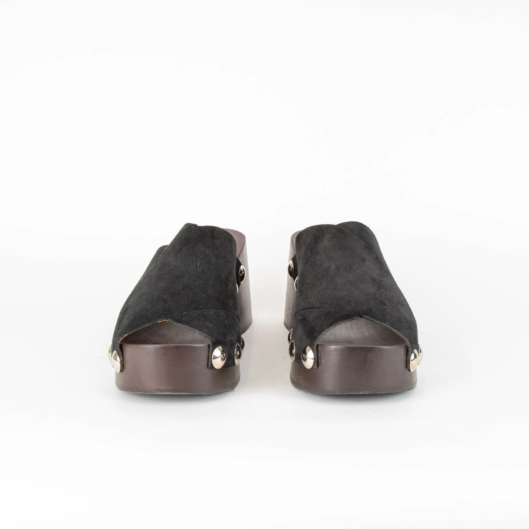 Ganni Black Studded Mules