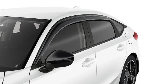 Genuine Honda 2022  Civic Hatchback Door Visors, Black