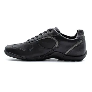 Geox Low-Top Sneakers Leather Black Colour For Men