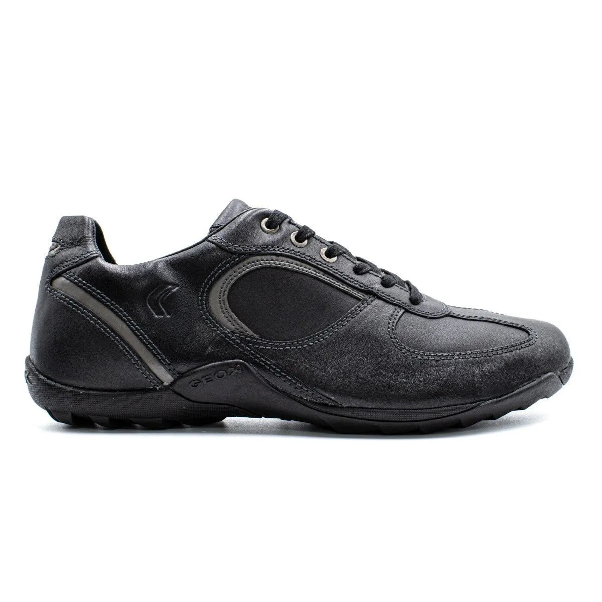Geox Low-Top Sneakers Leather Black Colour For Men