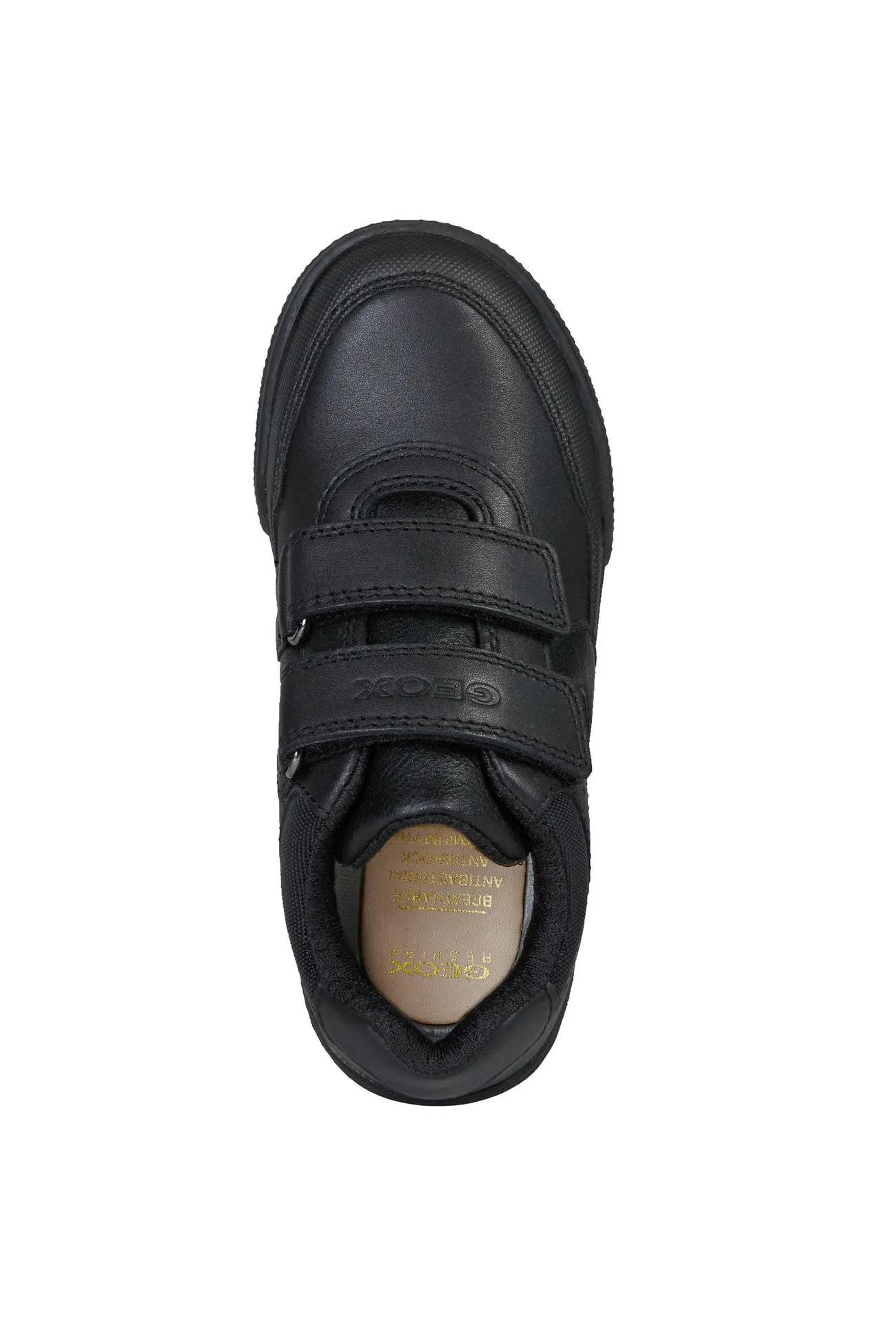 Geox School Shoes | Poseido Velcro | Black