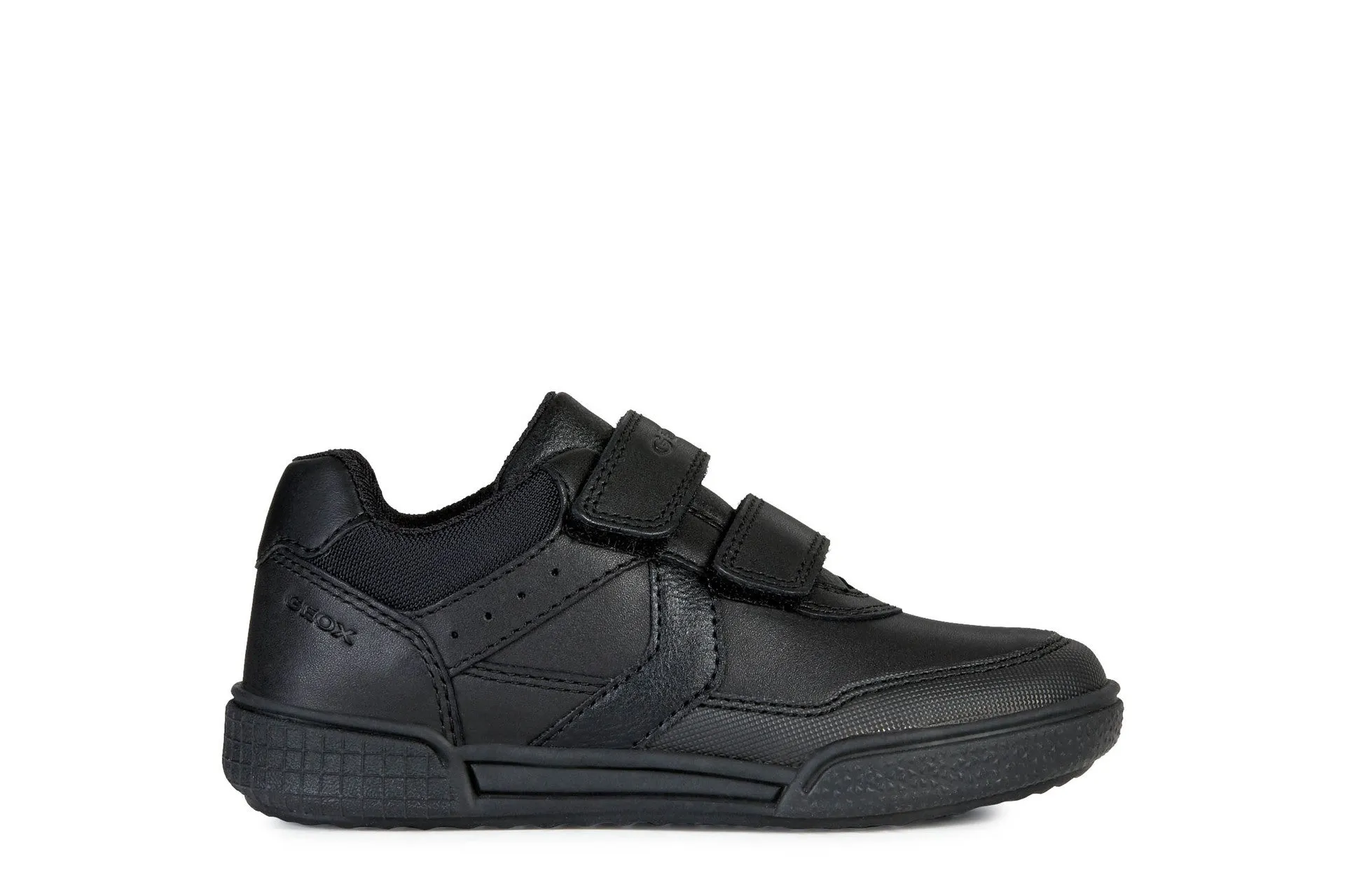 Geox School Shoes | Poseido Velcro | Black