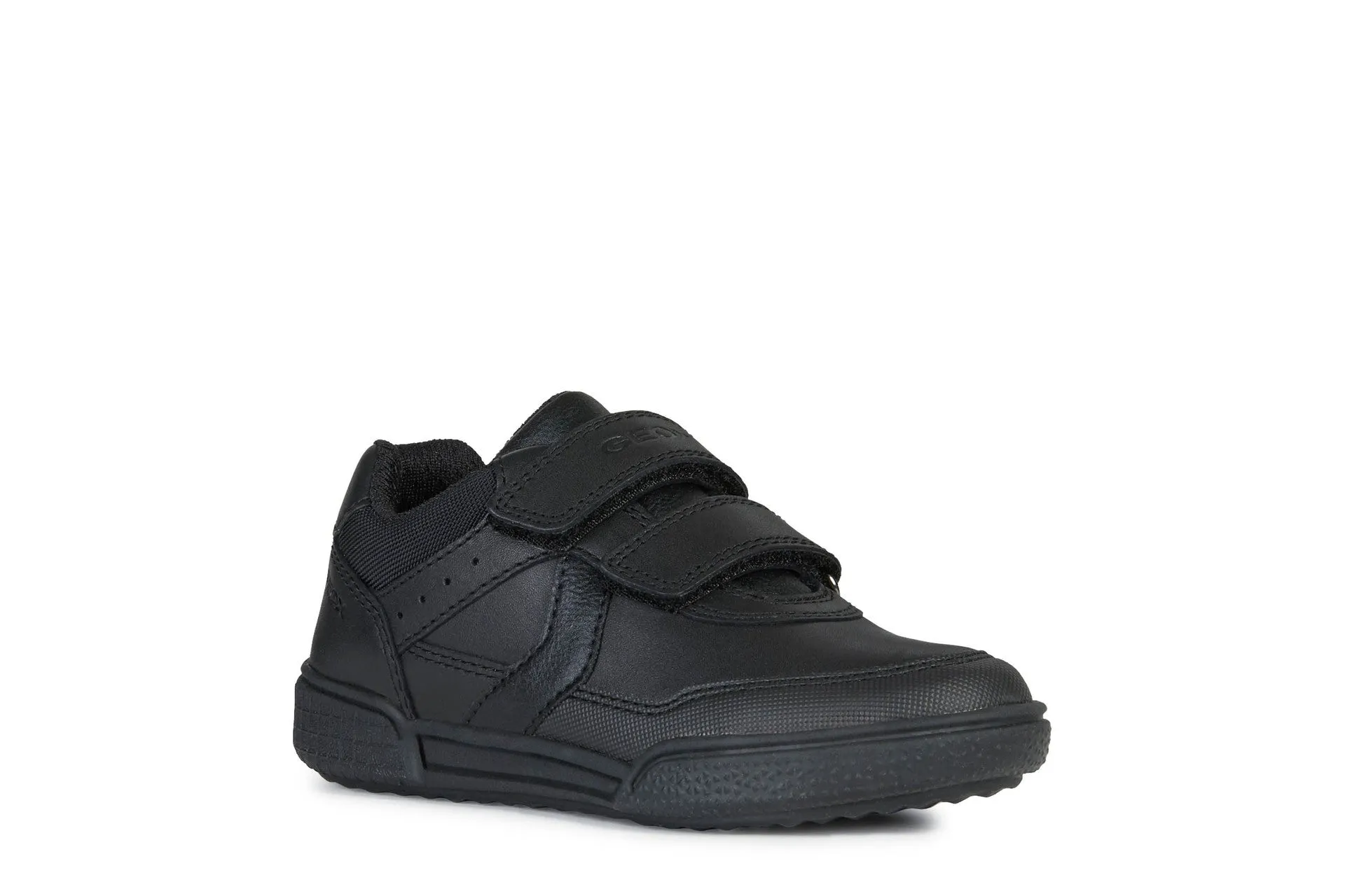 Geox School Shoes | Poseido Velcro | Black