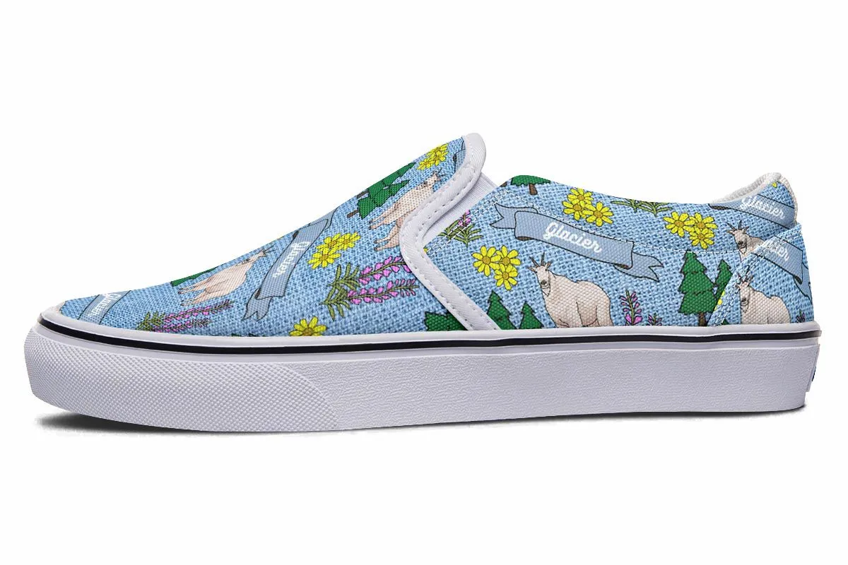 Glacier Pattern Slip-On Shoes