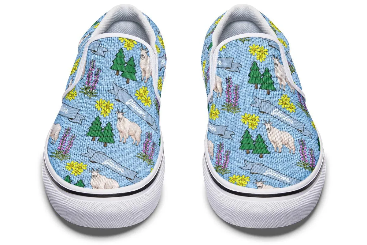Glacier Pattern Slip-On Shoes