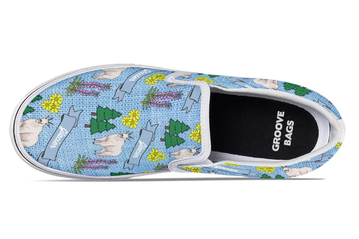Glacier Pattern Slip-On Shoes