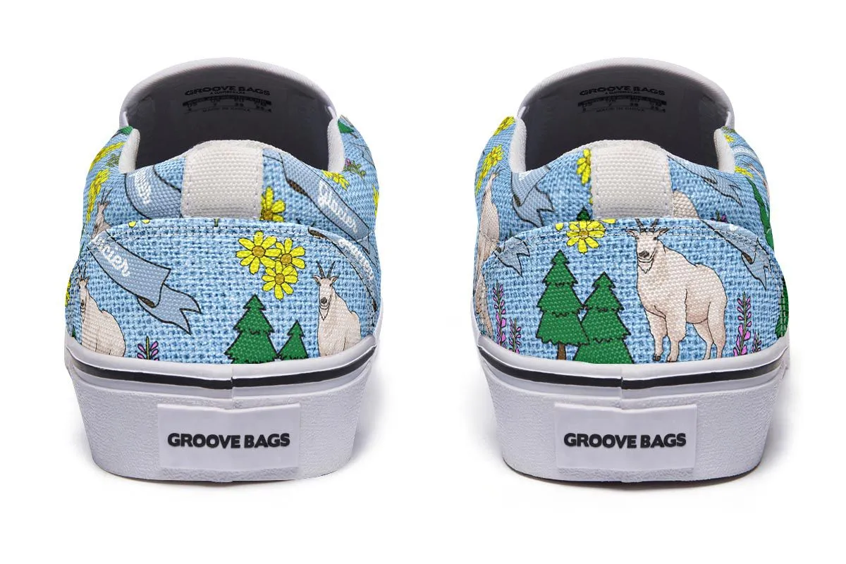 Glacier Pattern Slip-On Shoes