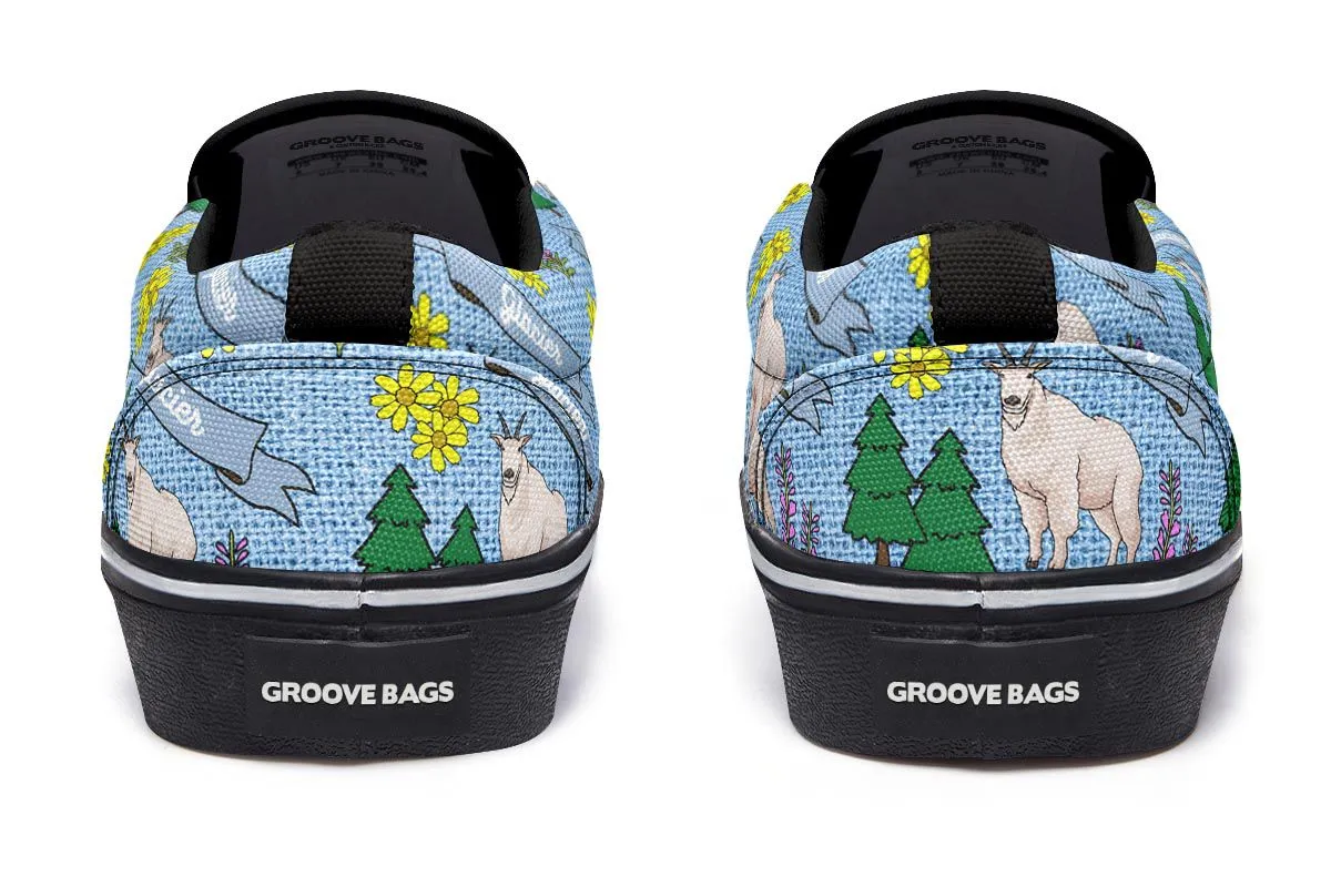 Glacier Pattern Slip-On Shoes