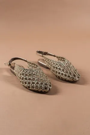 Gold Woven Sandals