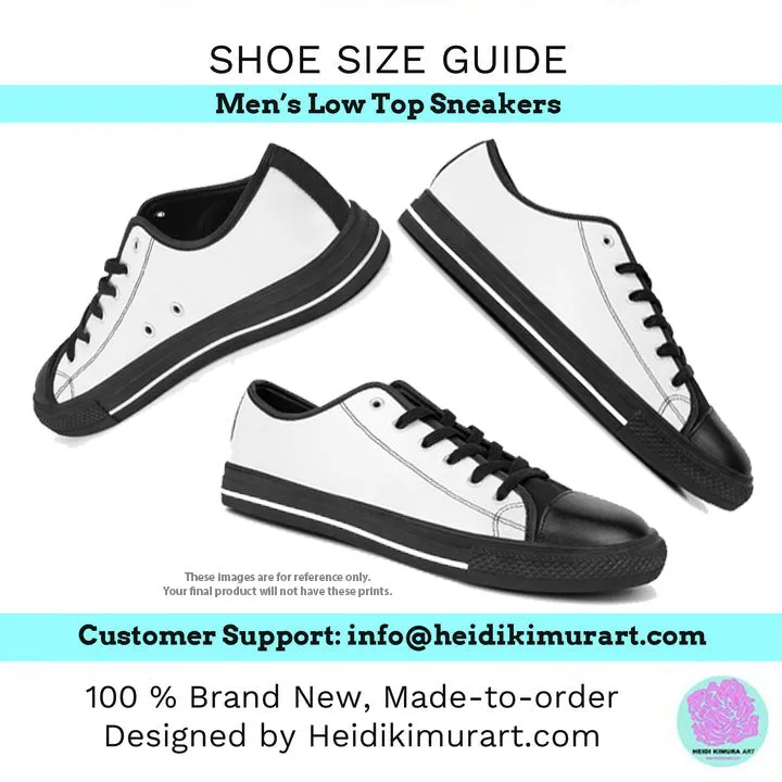 Grey Leopard Men's Tennis Shoes, Best Grey Leopard Print Men's Low Top Fashion Canvas Sneakers  (US Size: 5-14)